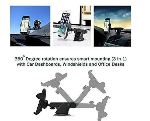 Gizmi Zoom Star Pros Car Mobile Holder For Dashboard Black