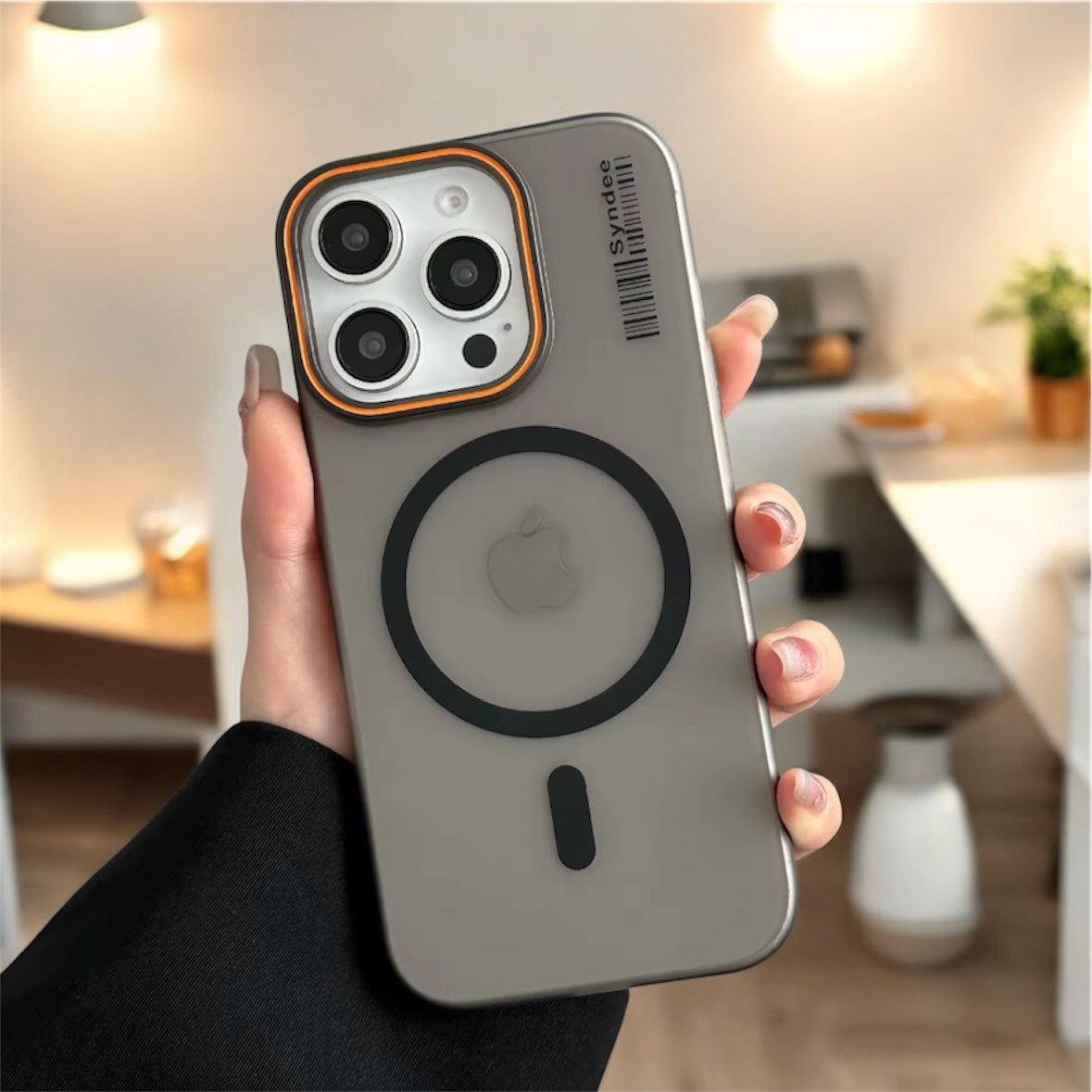 Gizmi Frosted Transparent iPhone Case with MagSafe Charging & Camera Lens Protection