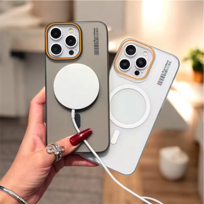 Gizmi Frosted Transparent iPhone Case with MagSafe Charging & Camera Lens Protection